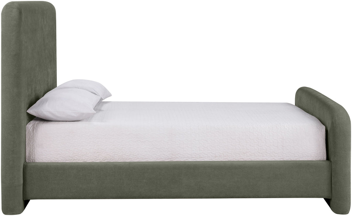 Fira - Chenille Fabric Upholstered Bed