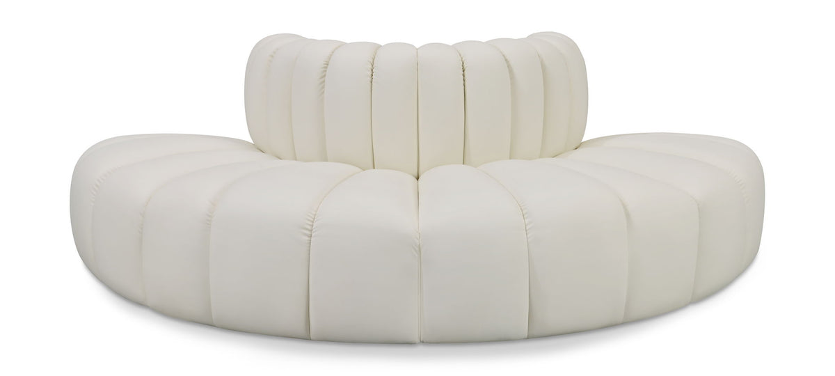 Arc - Faux Leather 4 Piece Modular Sofa