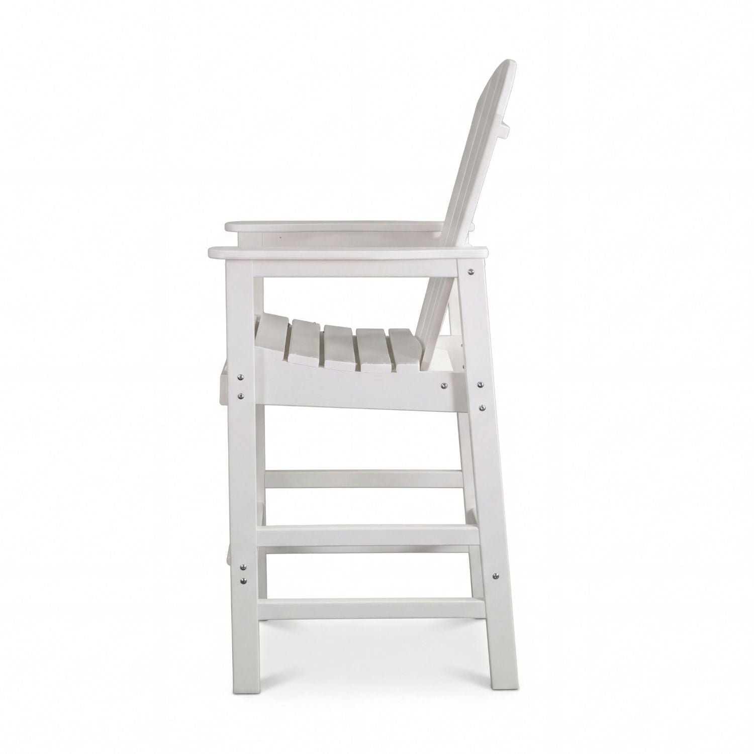 Bar Height Adirondack Chair With Cup Holder And Armrests