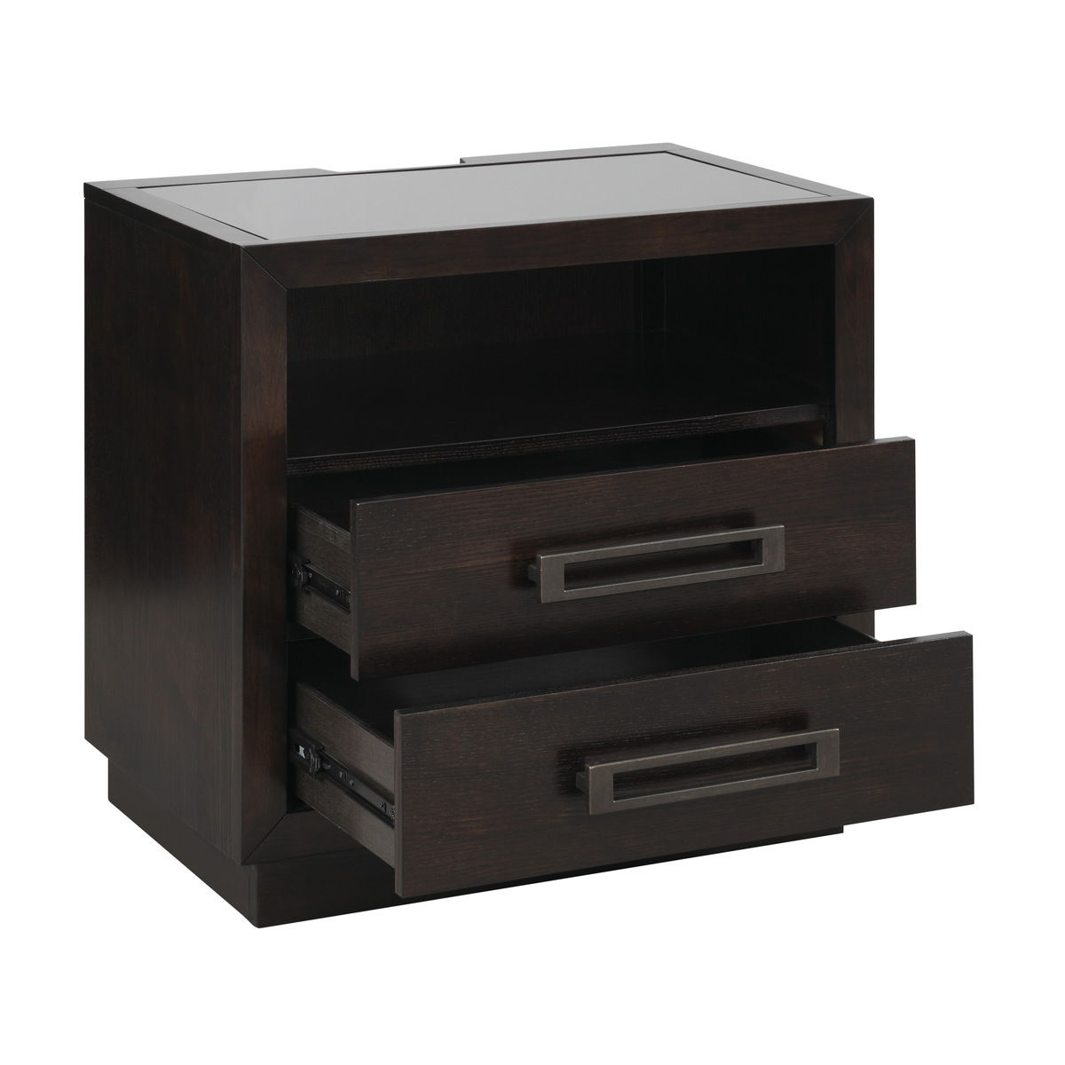 Larchmont - Nightstand, LED Lighting - Dark Brown
