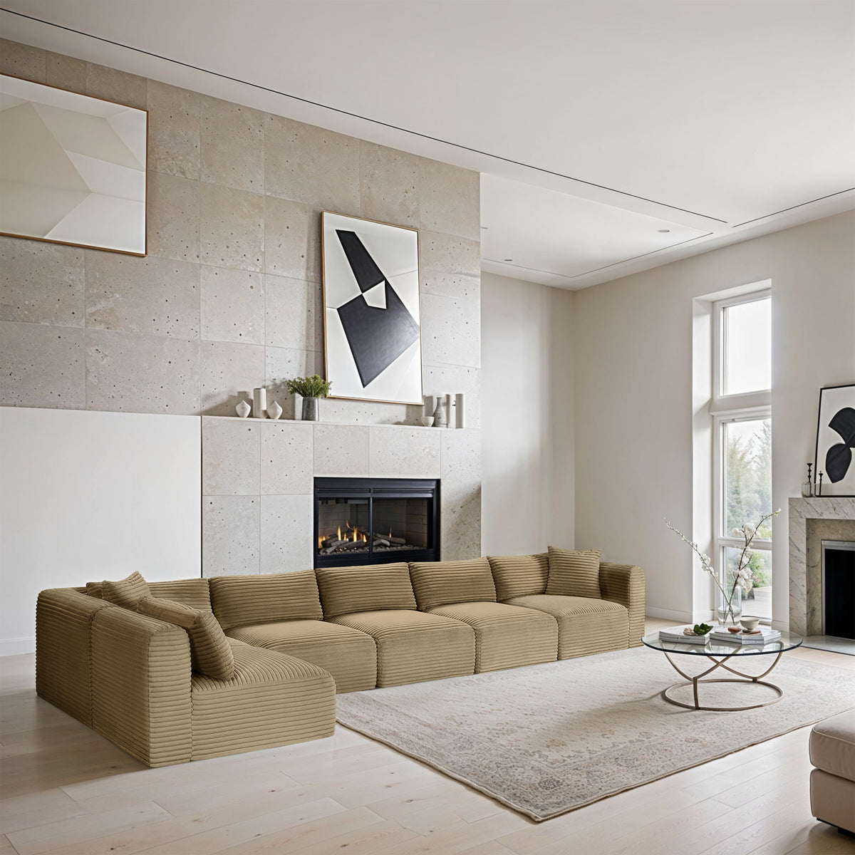 Shaggy - 6 Piece Modular Sectional