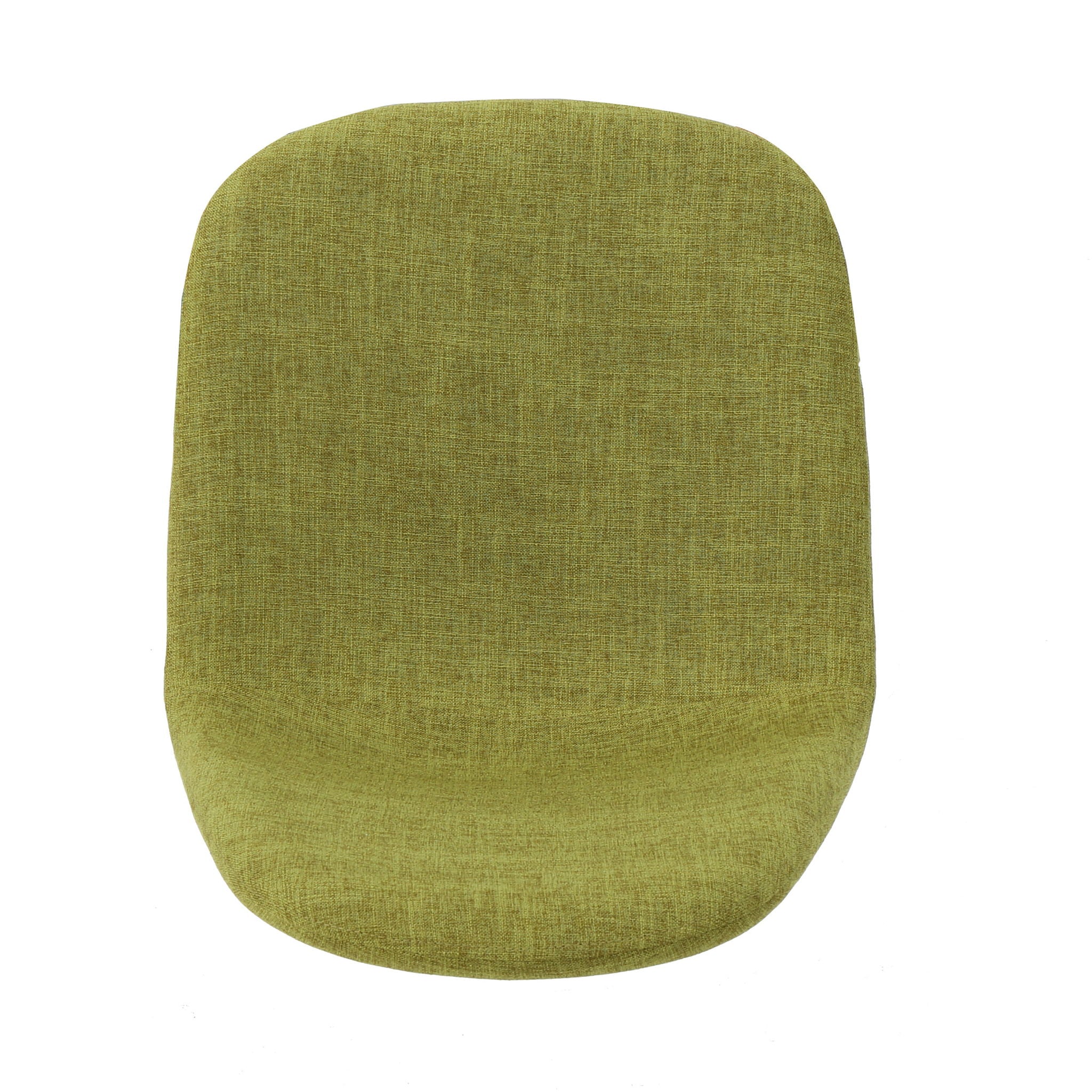 Contemporary Dining Chair Set With Upholstered Fabric And Iron Legs - Green / Light Brown