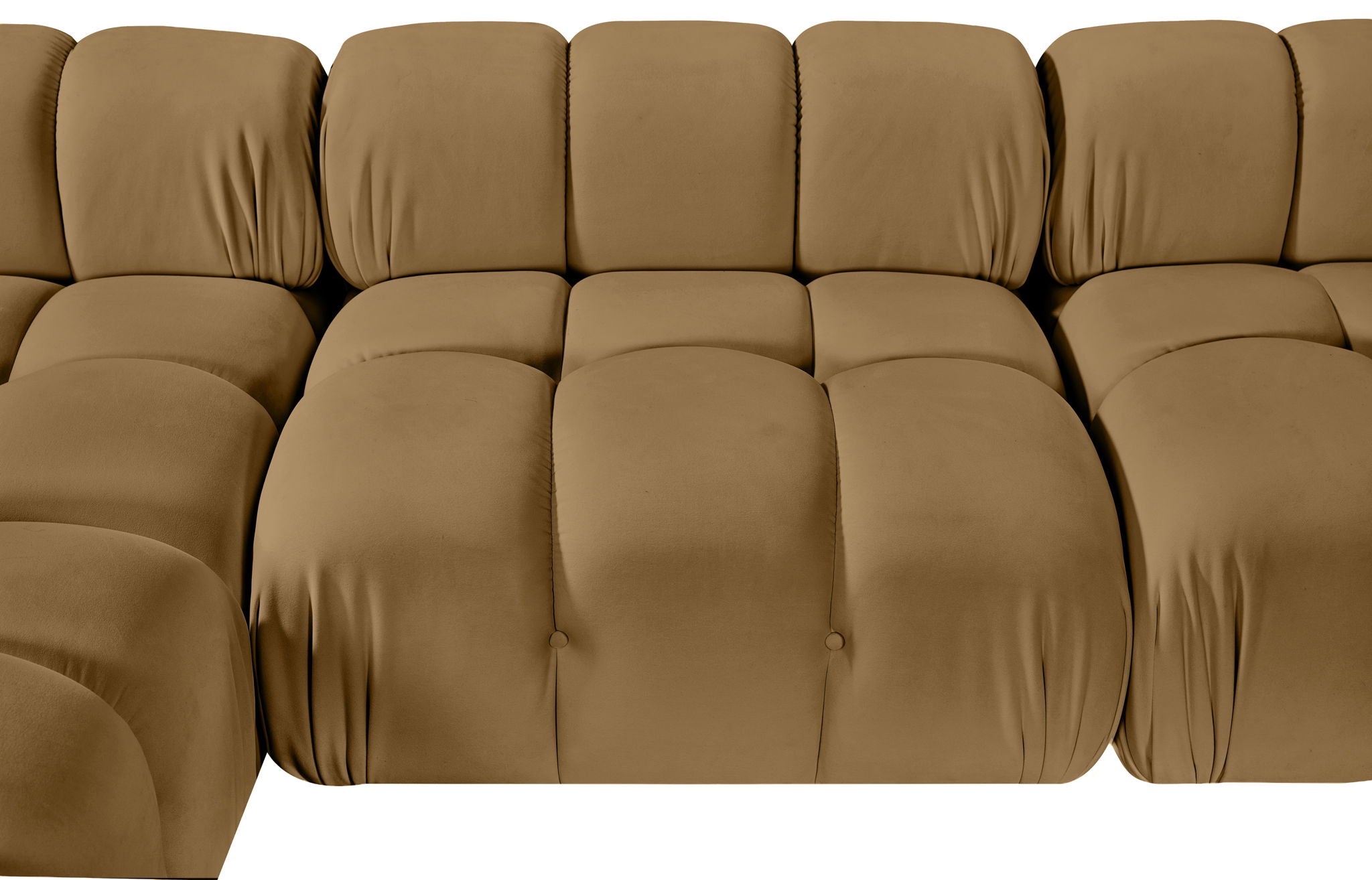 Orin - U-Shaped Velvet 6 Piece Modular Sectional