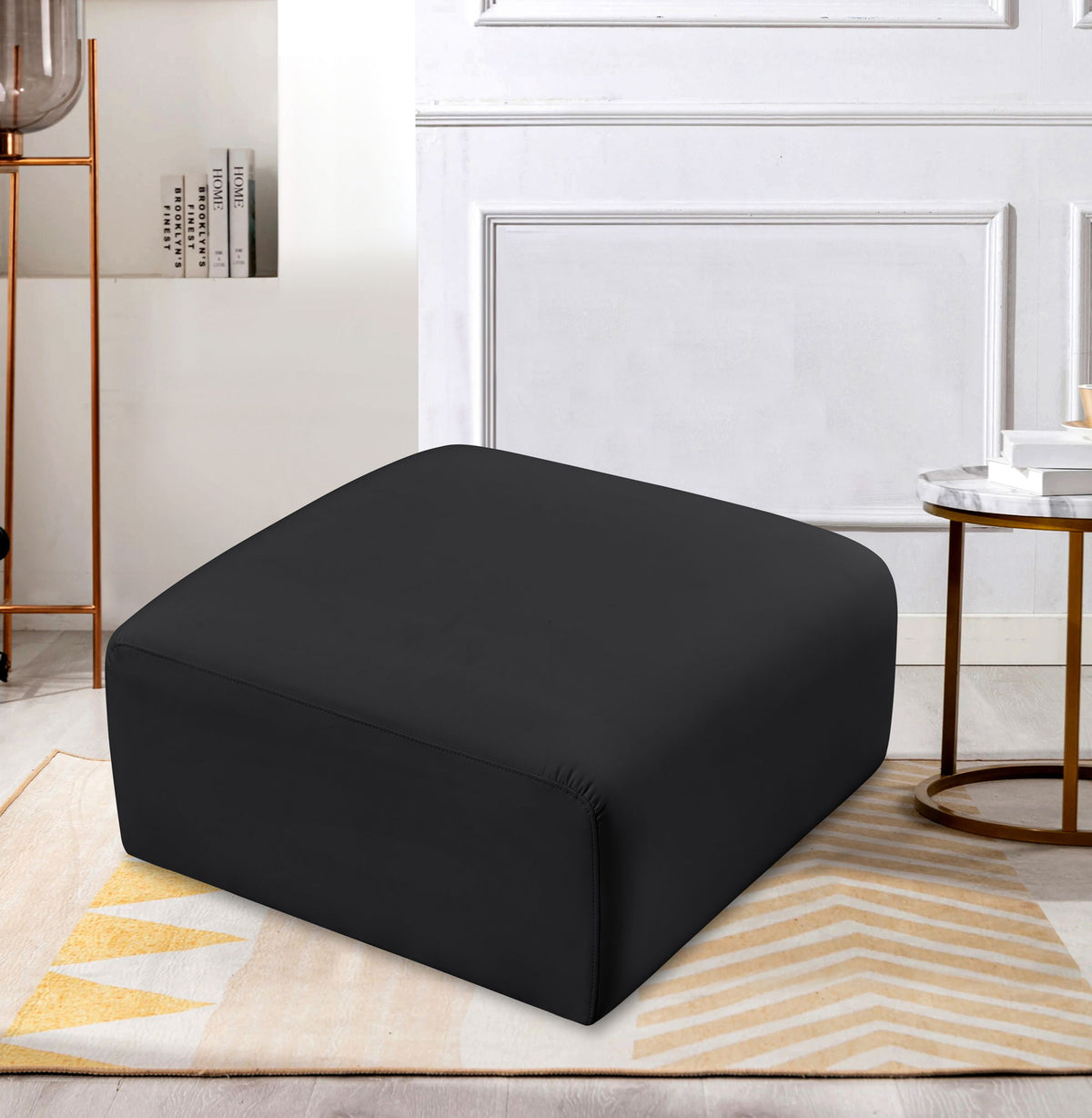 Arc - Faux Leather Ottoman