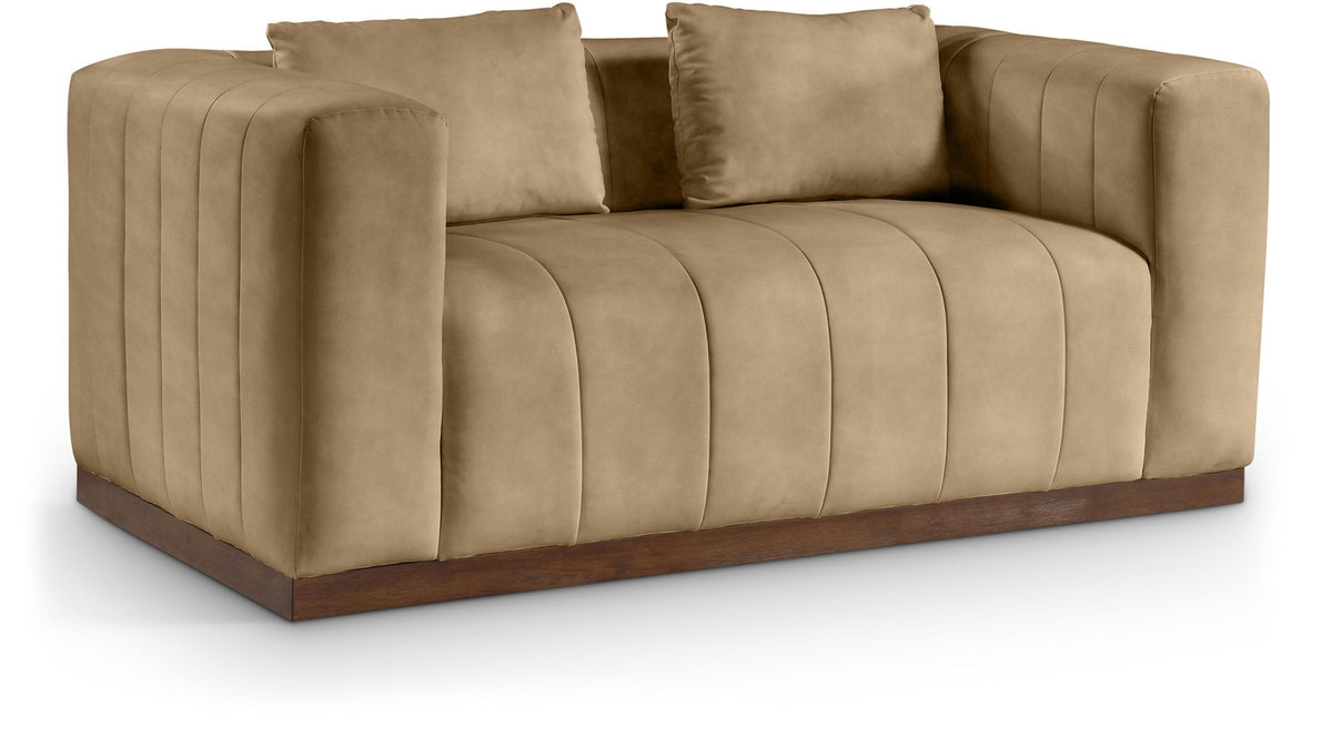 Mallina - Loveseat - Tan