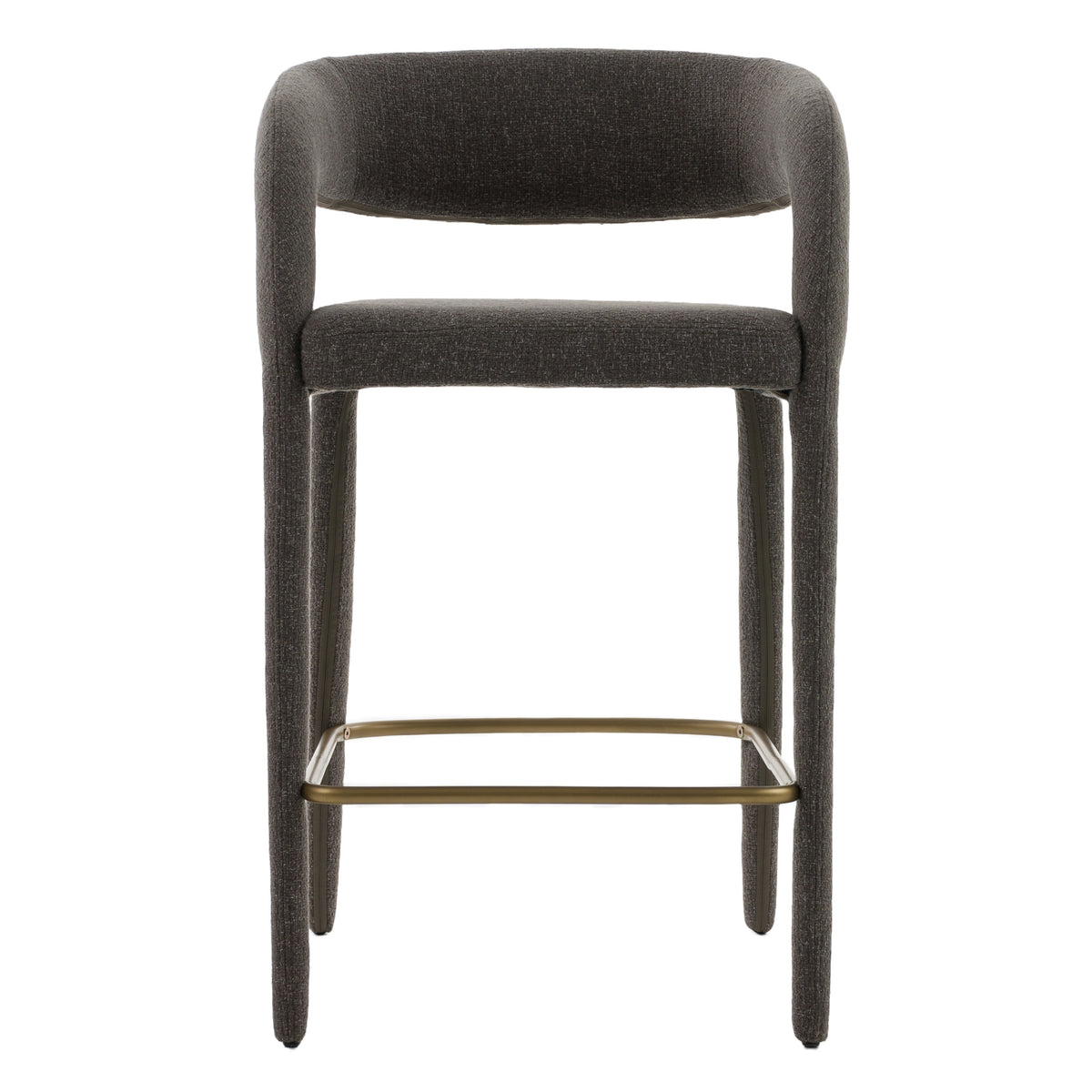 Faerron - Modern Grey Fabric Counter Chair