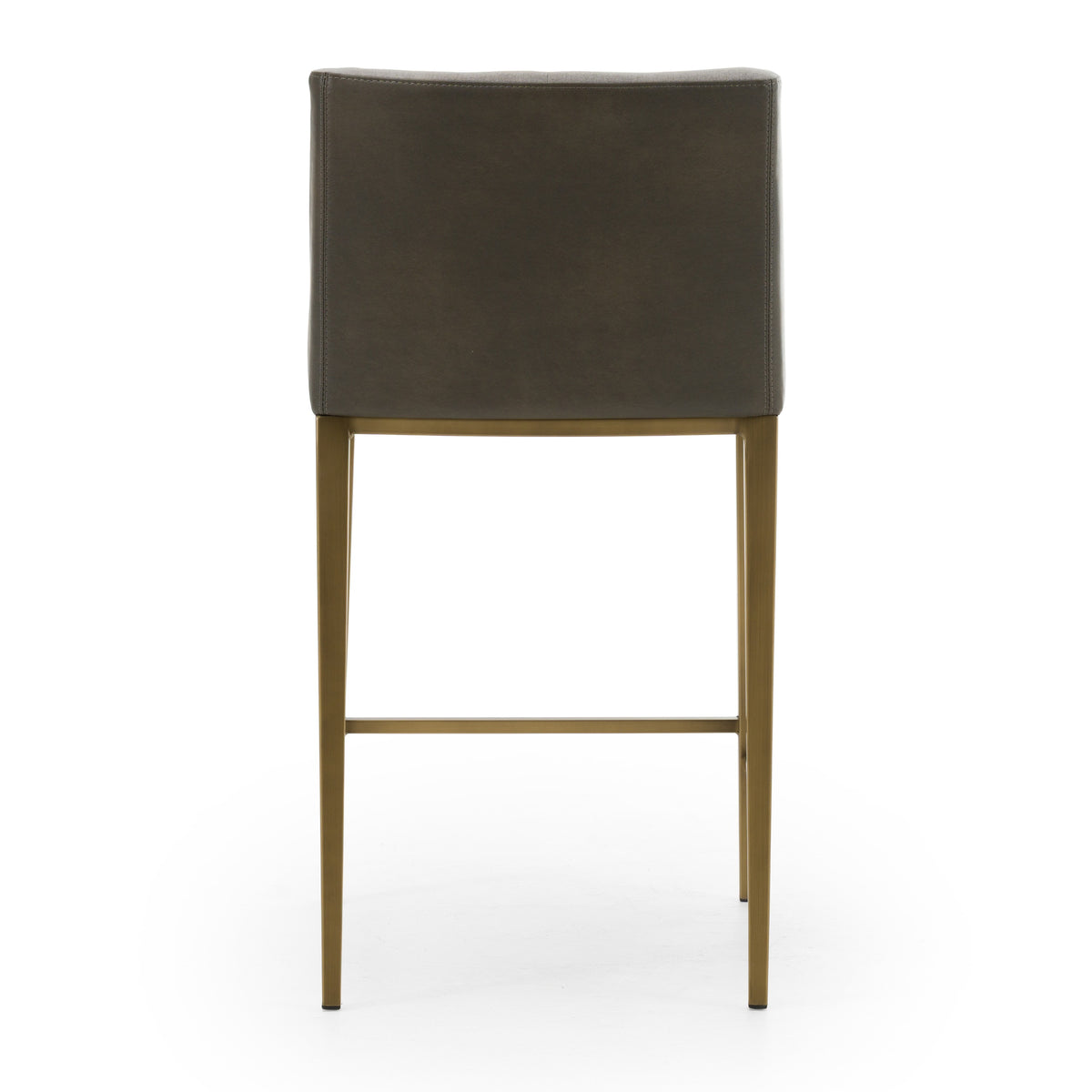 Fairview - Contemporary Grey + Brass Counter Stool