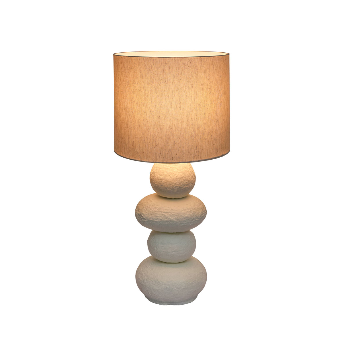 Pebble - Papier Mache Lamp