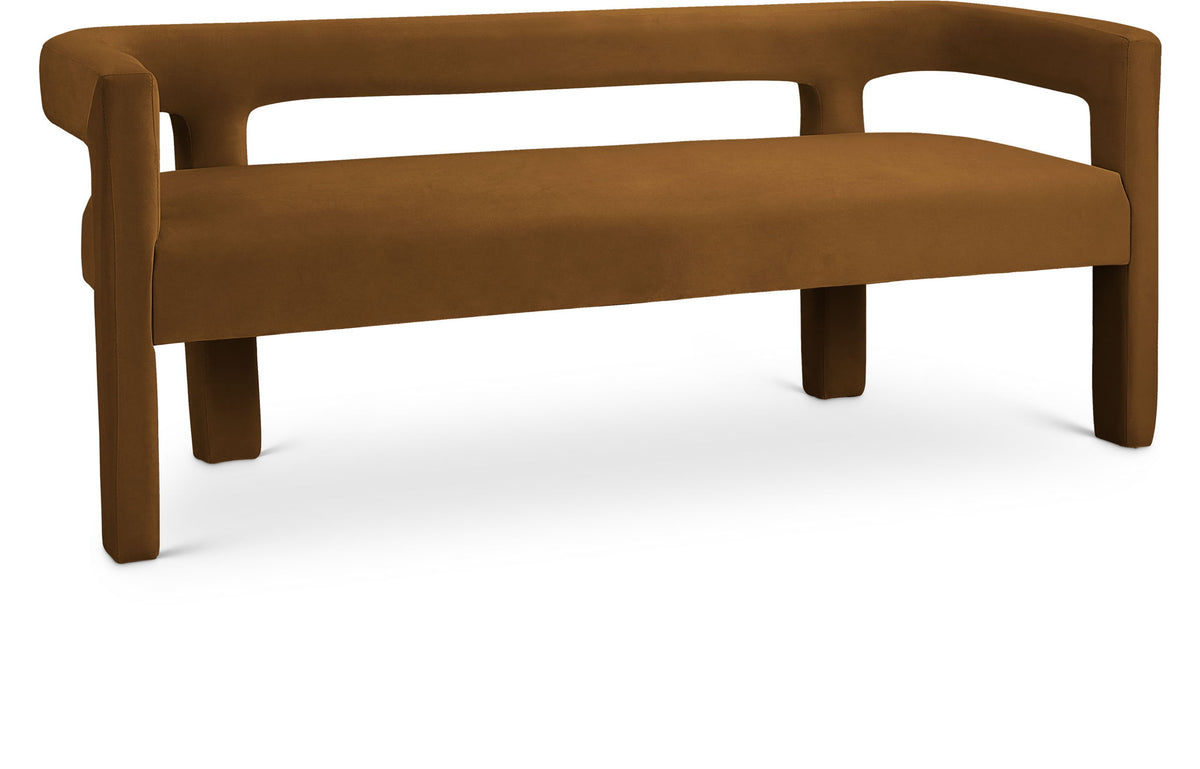 Athena - Velvet Bench - Saddle
