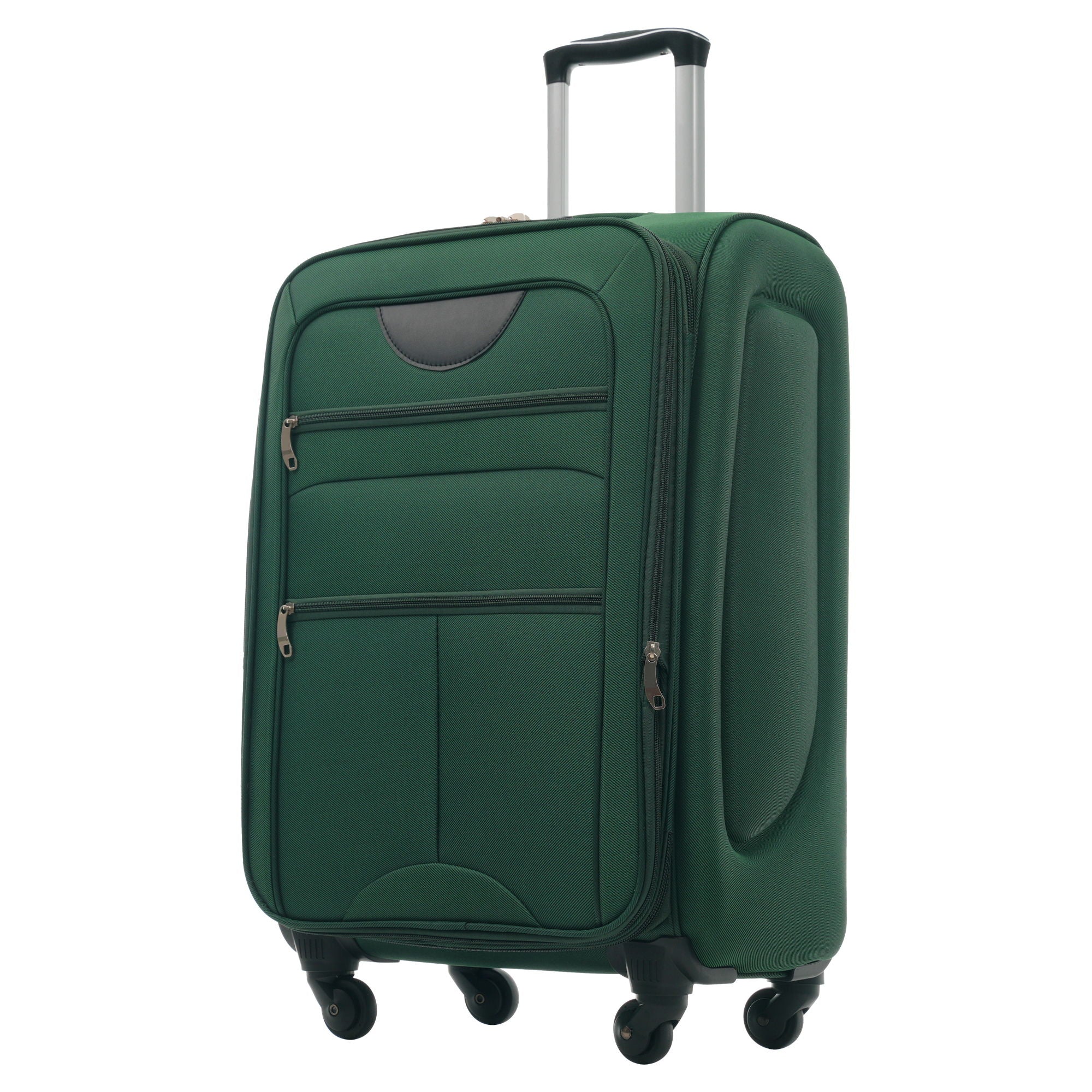 Softside Luggage Expandable 3 Piece Set Upright Spinner Lightweight Suitcase