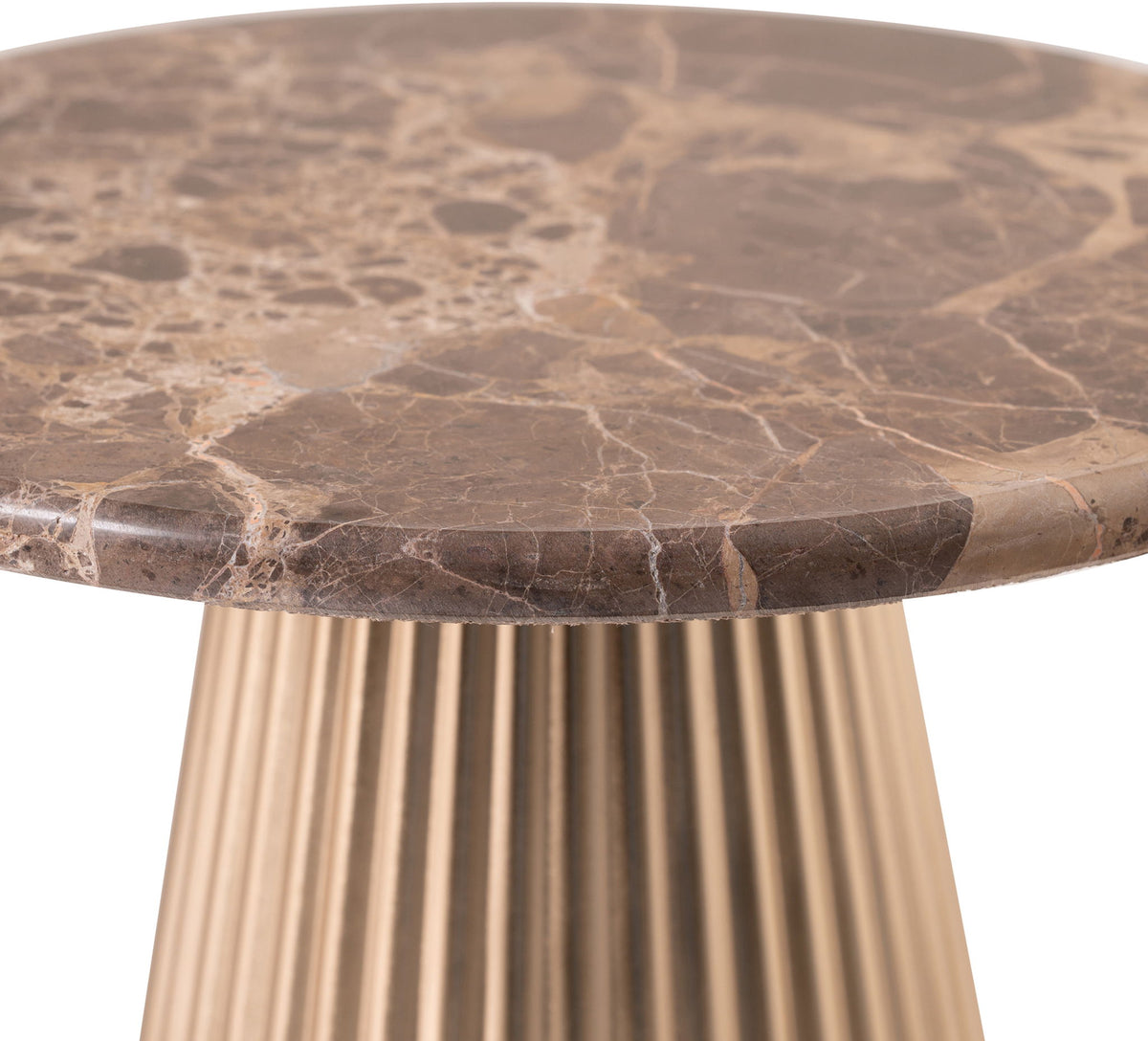 Cindra - Genuine Marble Top And Iron Base Table