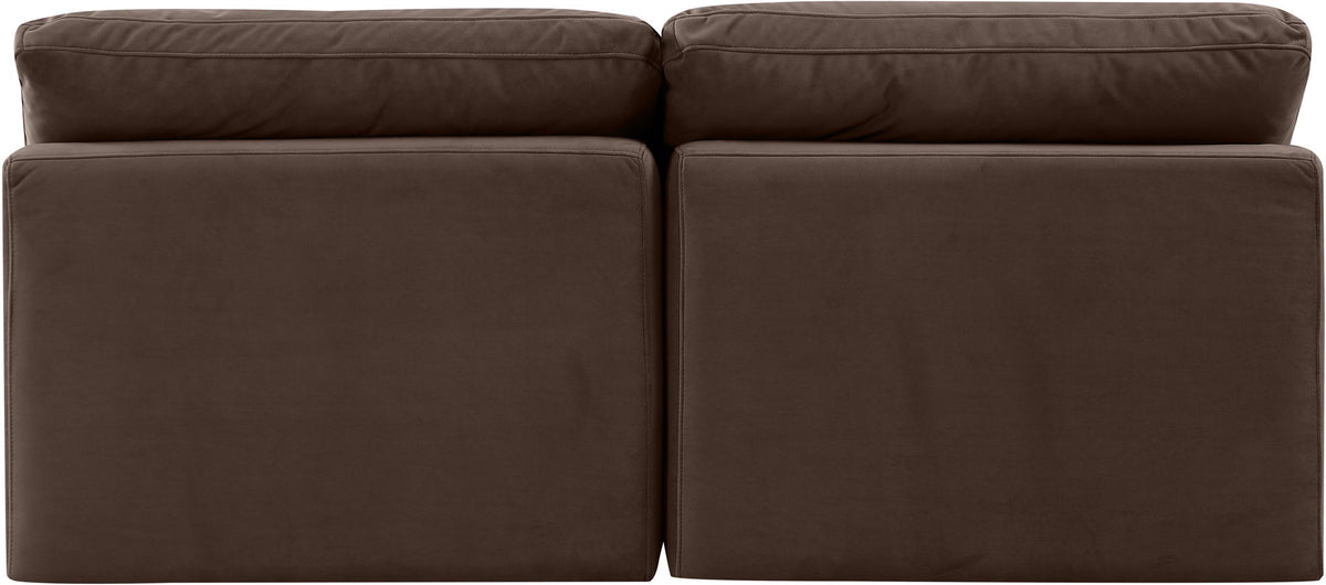 Indulge - Velvet 2 Seat Modular Armless Sofa