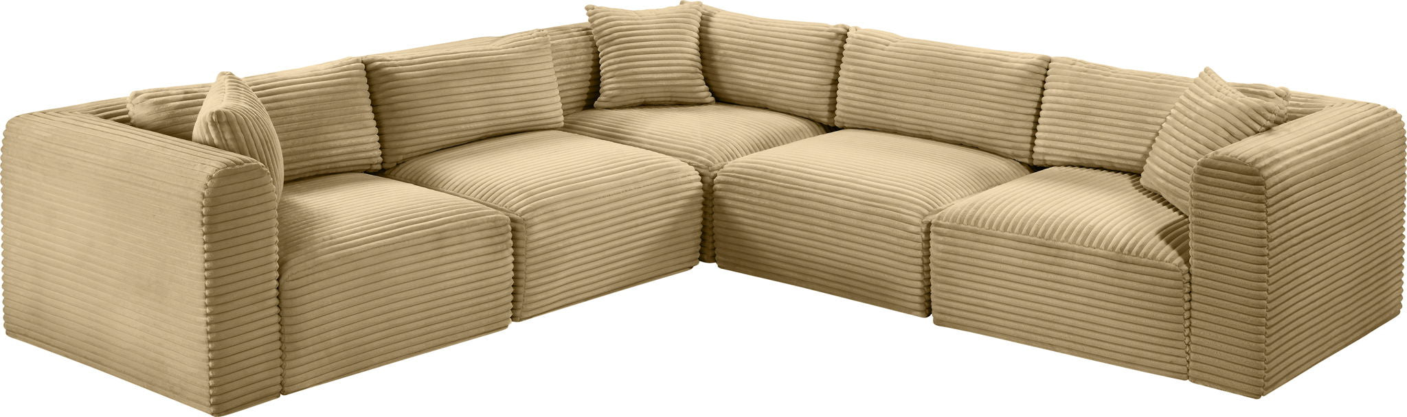 Shaggy - 5 Piece Modular Corner Sectional
