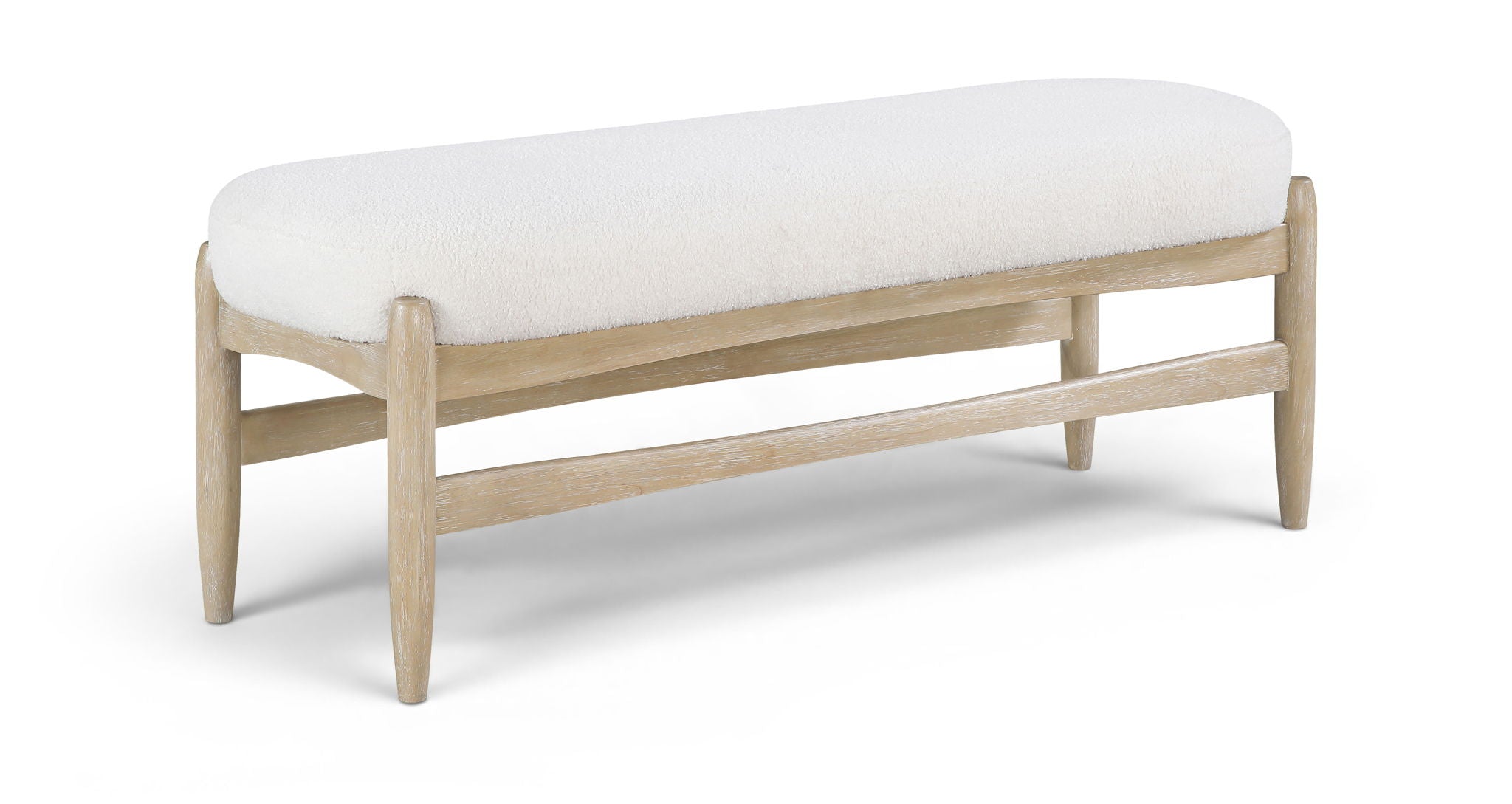 Briar - Faux Sheepskin Upholstered Bench