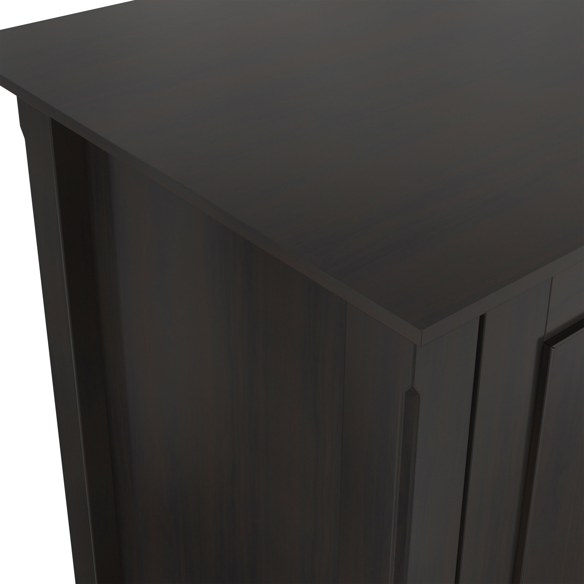 Amherst - 2 Door Storage Cabinet & Adjustable Shelving - Brown