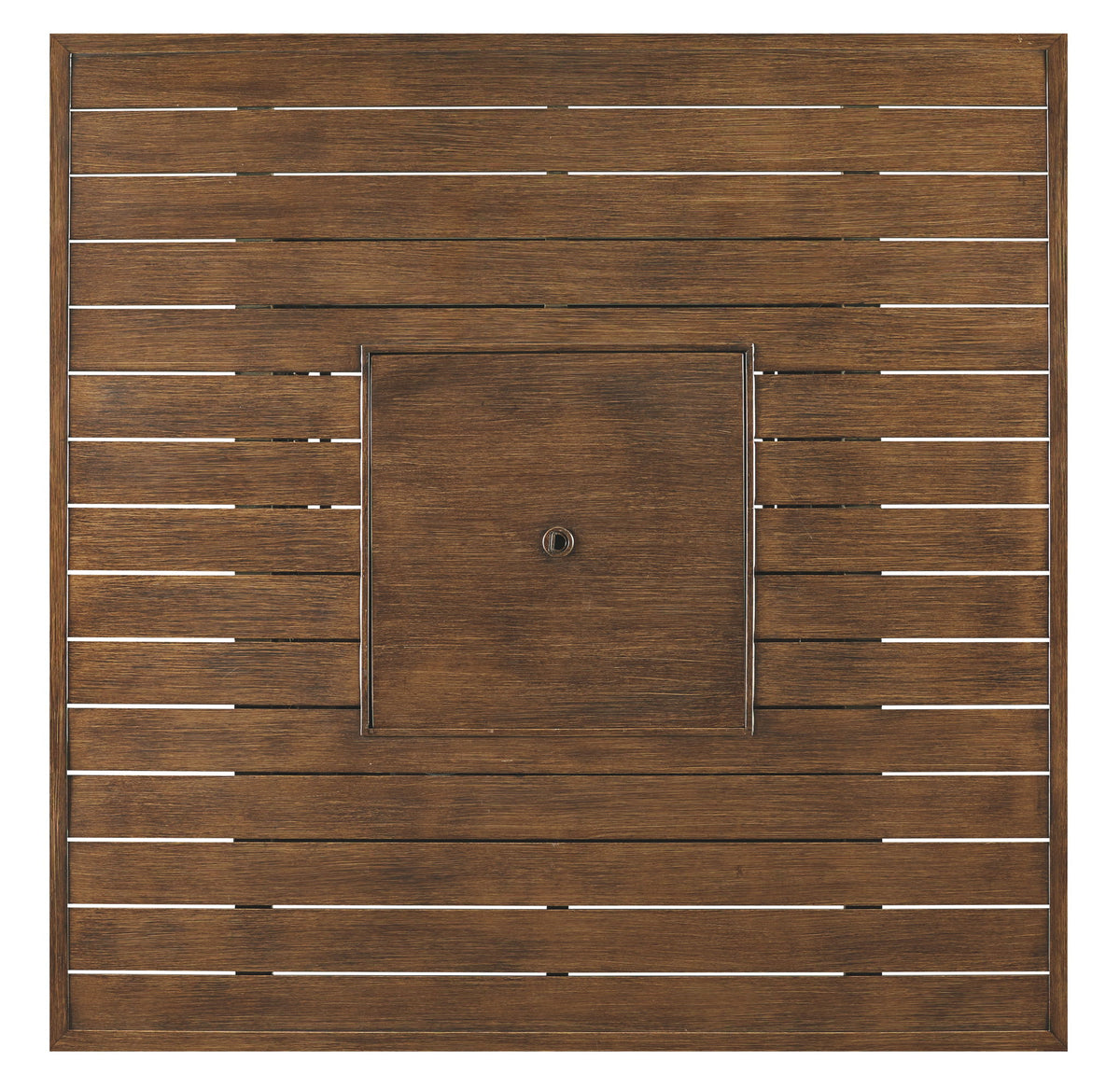 Paradise Trail - Square Bar Table w/Fire Pit - Medium Brown