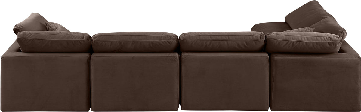 Indulge - Velvet 5 Piece Modular Sectional