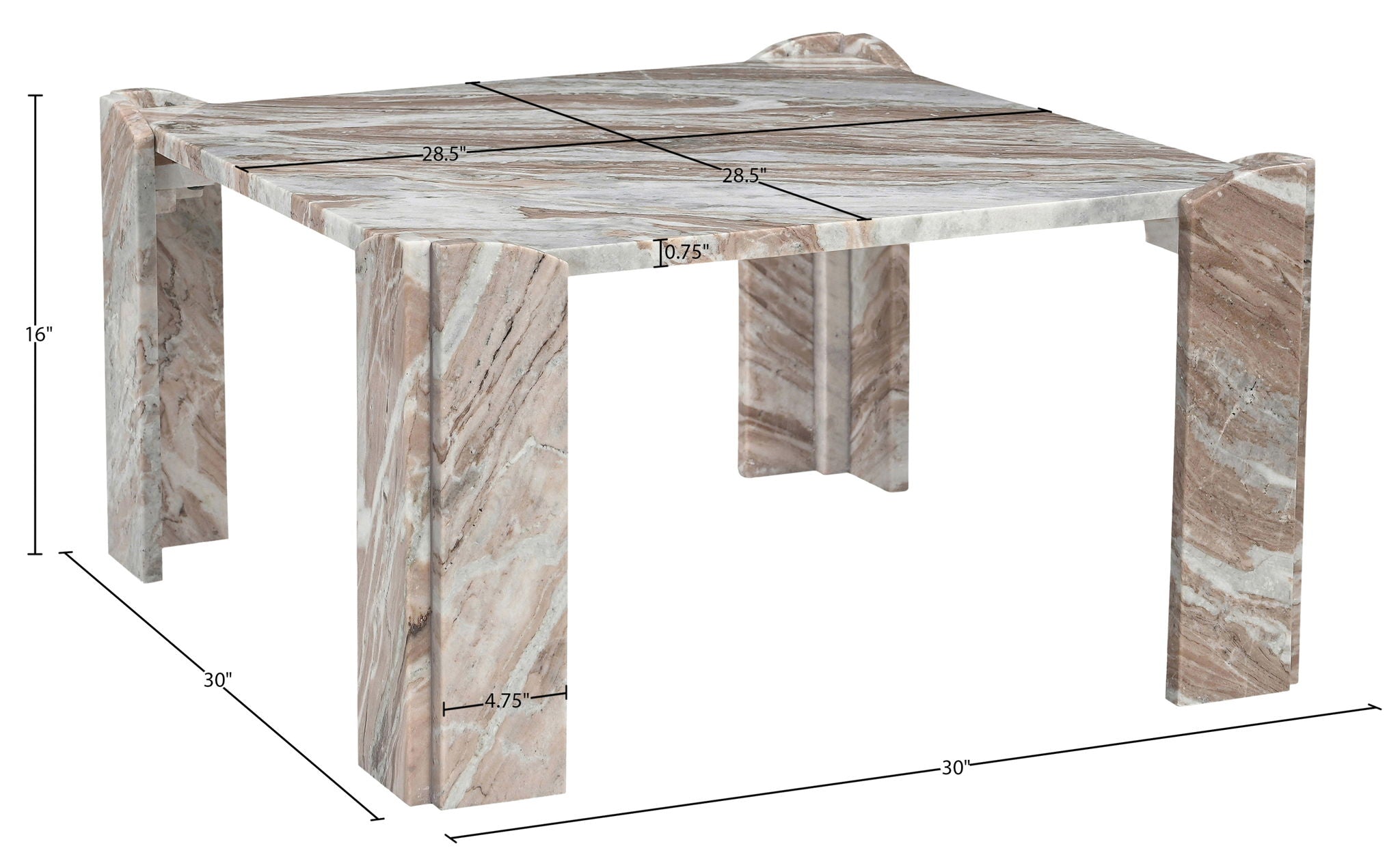 Ravello - Genuine Marble Table