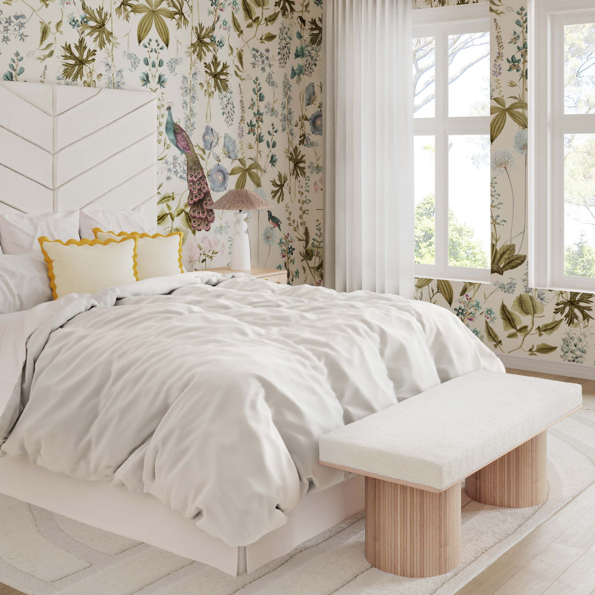 Sagano - Bench - Natural / White