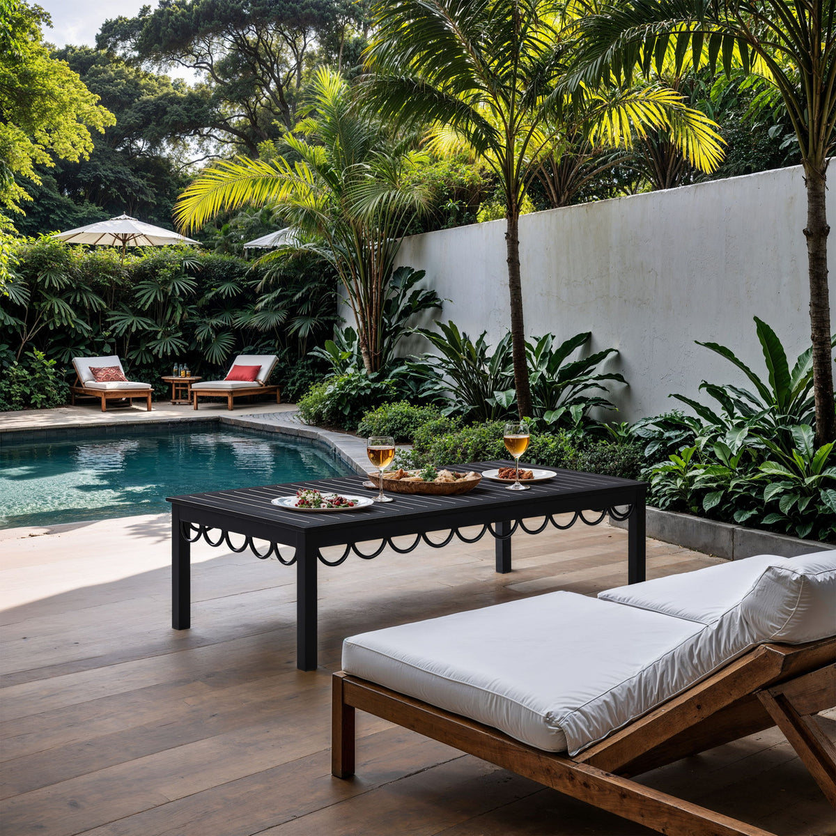 Portofino - Aluminum Outdoor Patio Coffee Table
