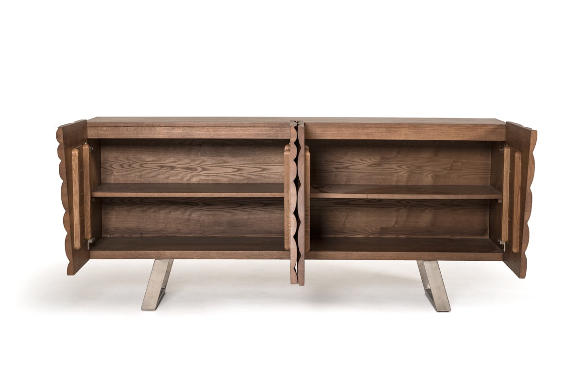 Finley Mid-Century Walnut Buffet