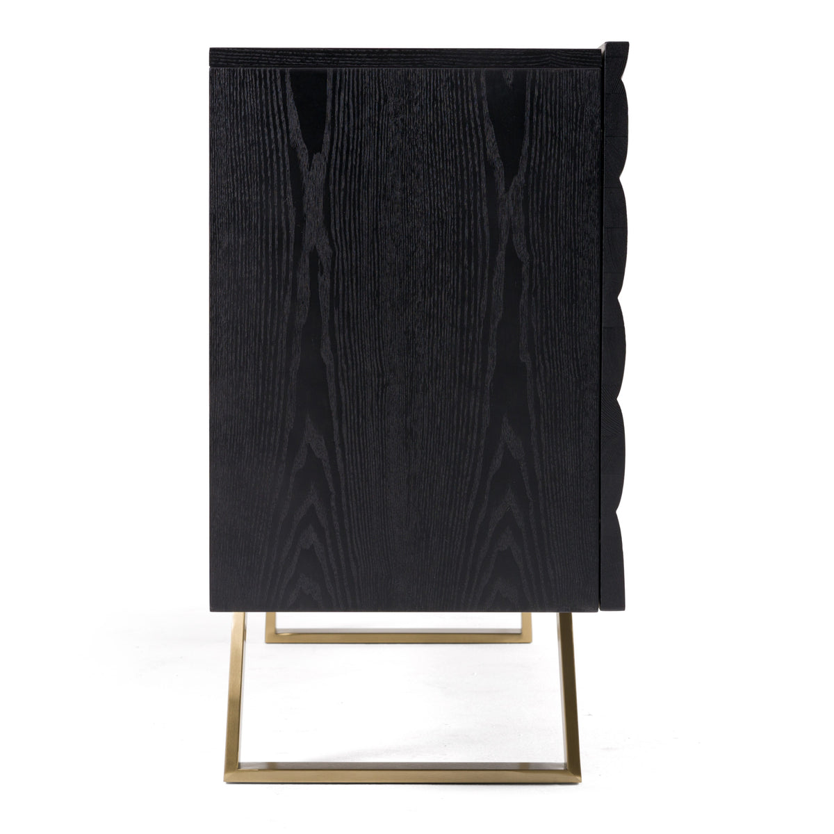 Finley Mid-Century Black & Gold Buffet
