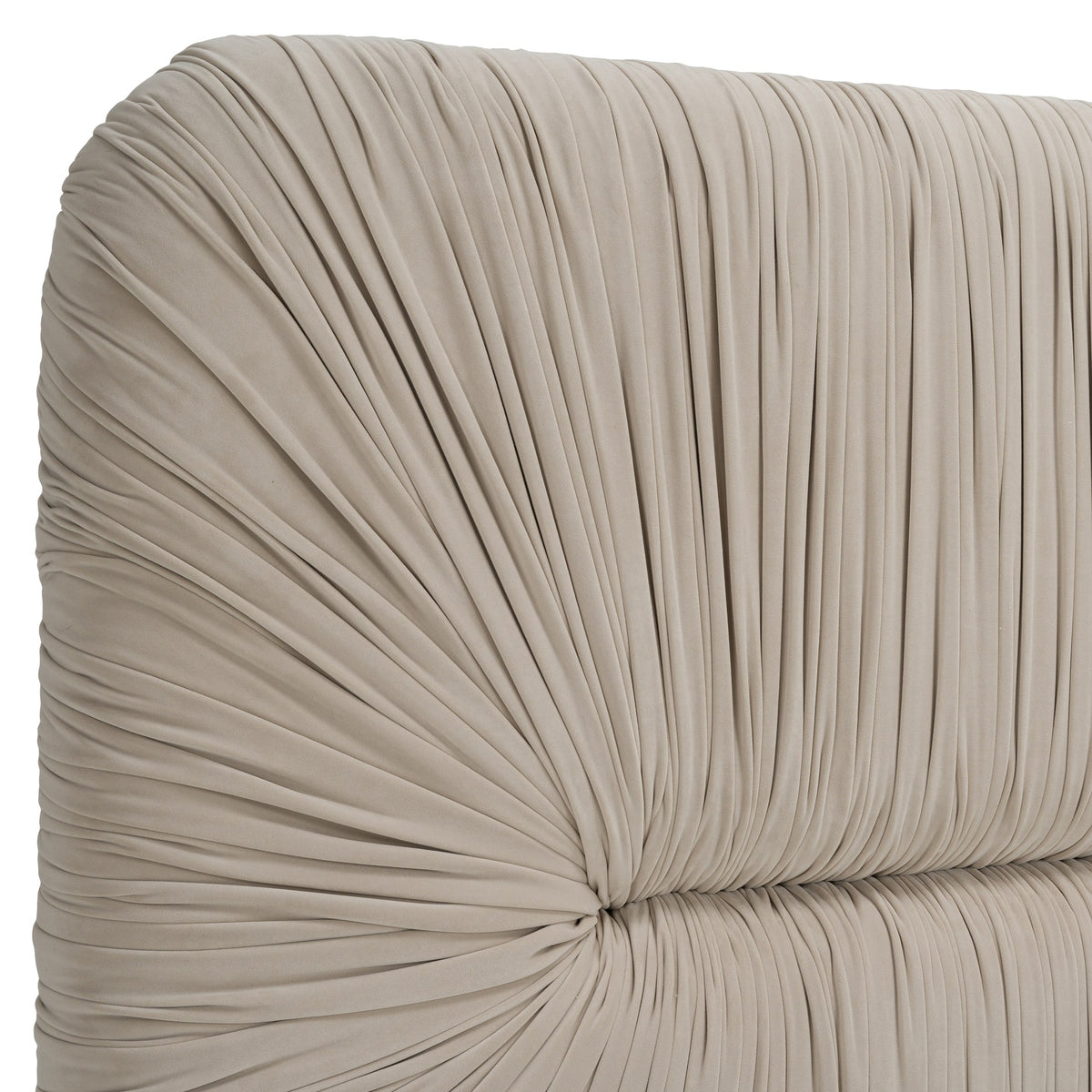 Florence - Modern Beige Velvet + Gold Bed