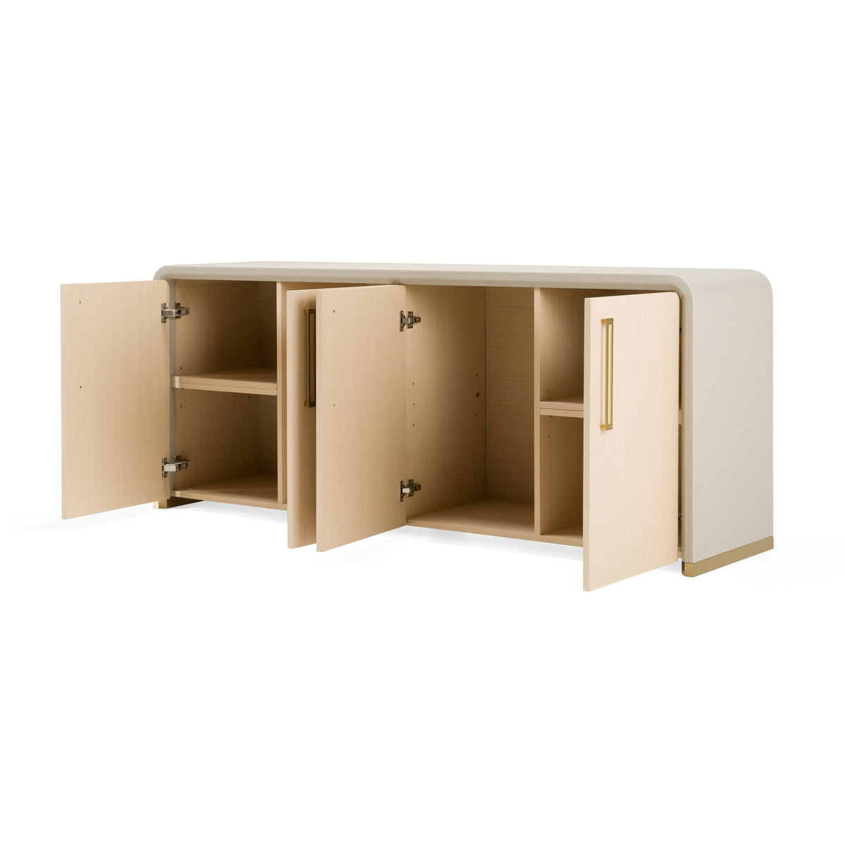Florence - Modern Beige Leatherette + Gold Buffet