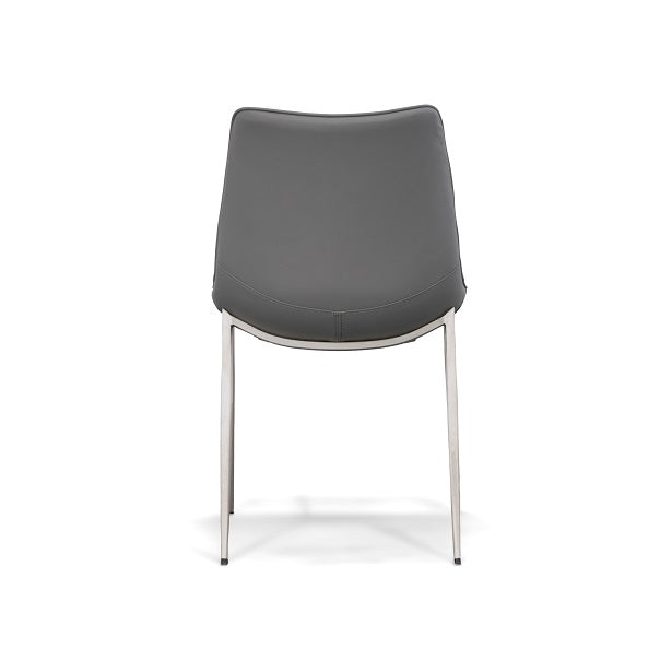 Frasier - Modern Grey Eco-Leather Dining Chair (Set of 2)