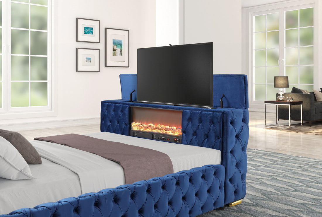 Naomi's TV Fireplace Bluetooth Bed Floor Specials