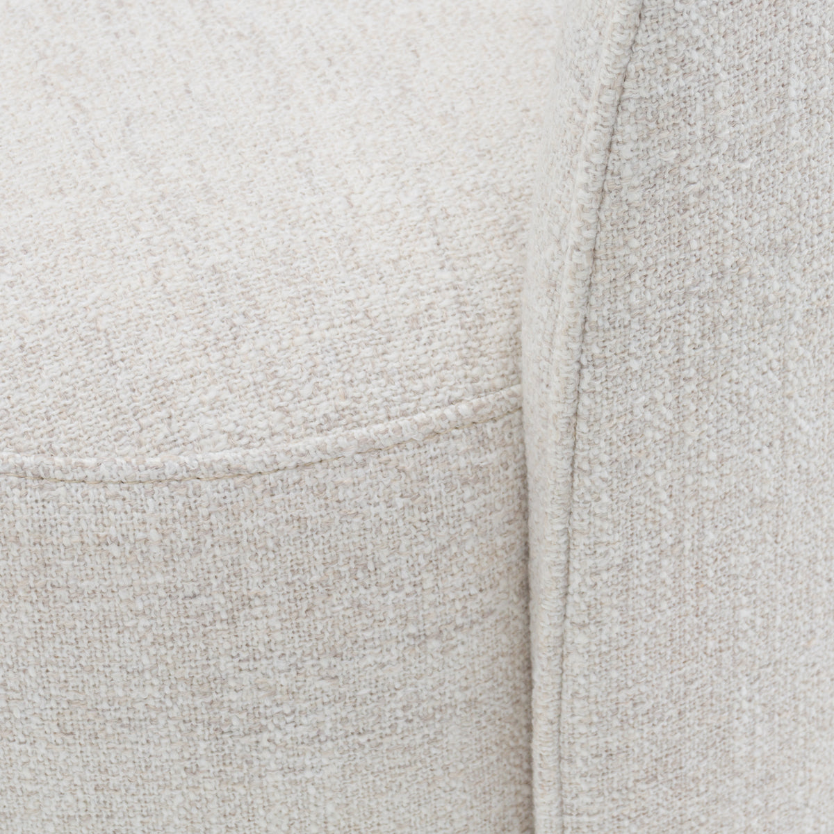 Gordon - Modern Cream Fabric Swivel Dining Chair