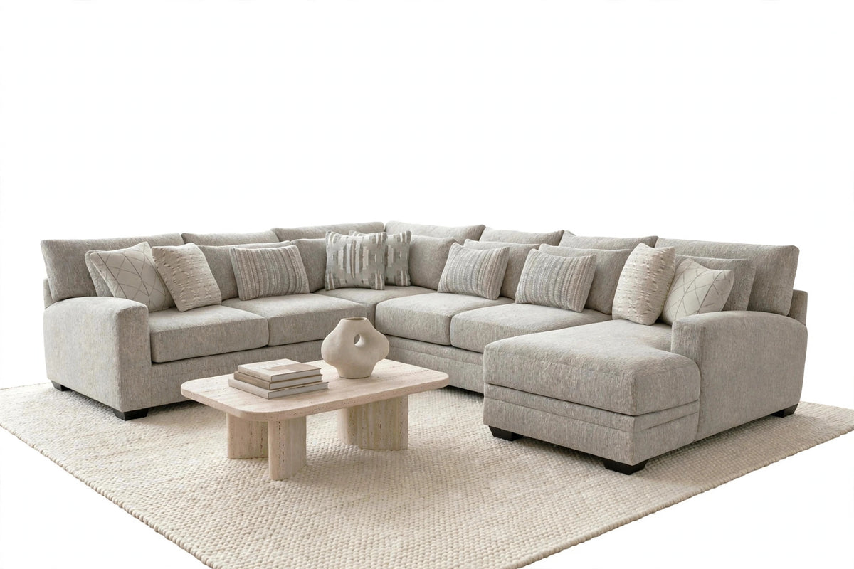Grandeur 3-Piece Oversized Sectional - AI premium white background