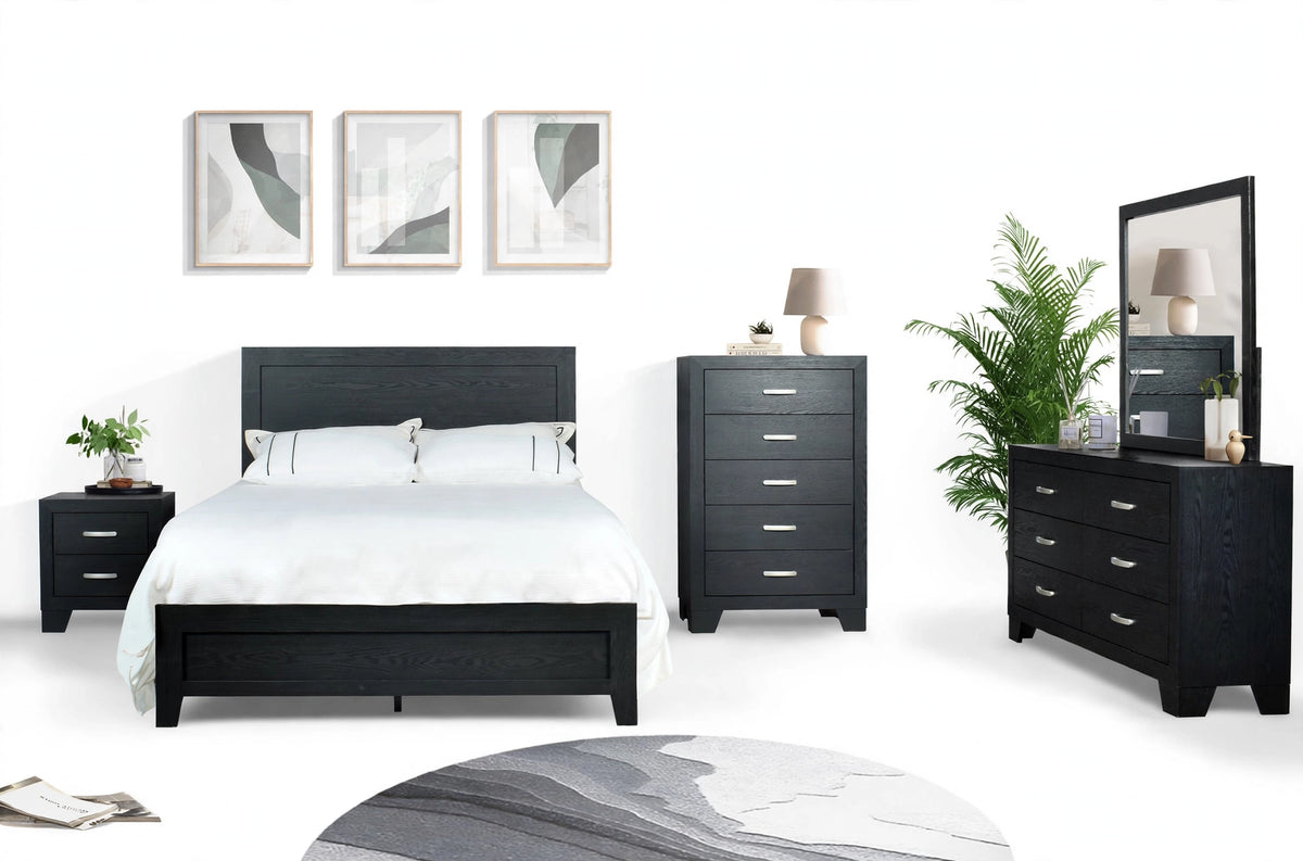 Belle Vintage Oak Bedroom Set