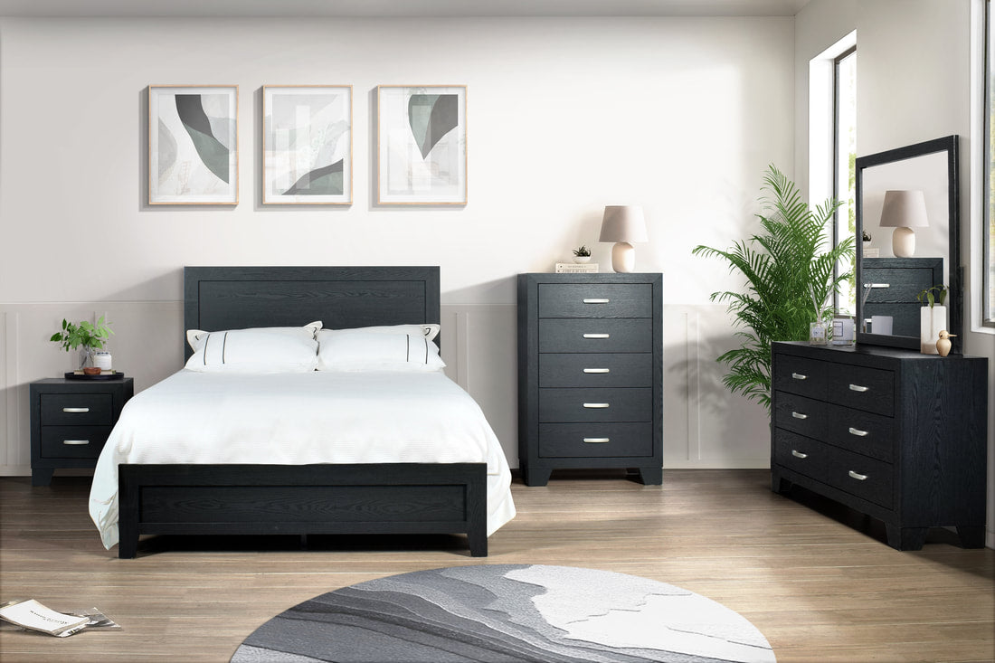 Belle Vintage Oak Bedroom Set - Original