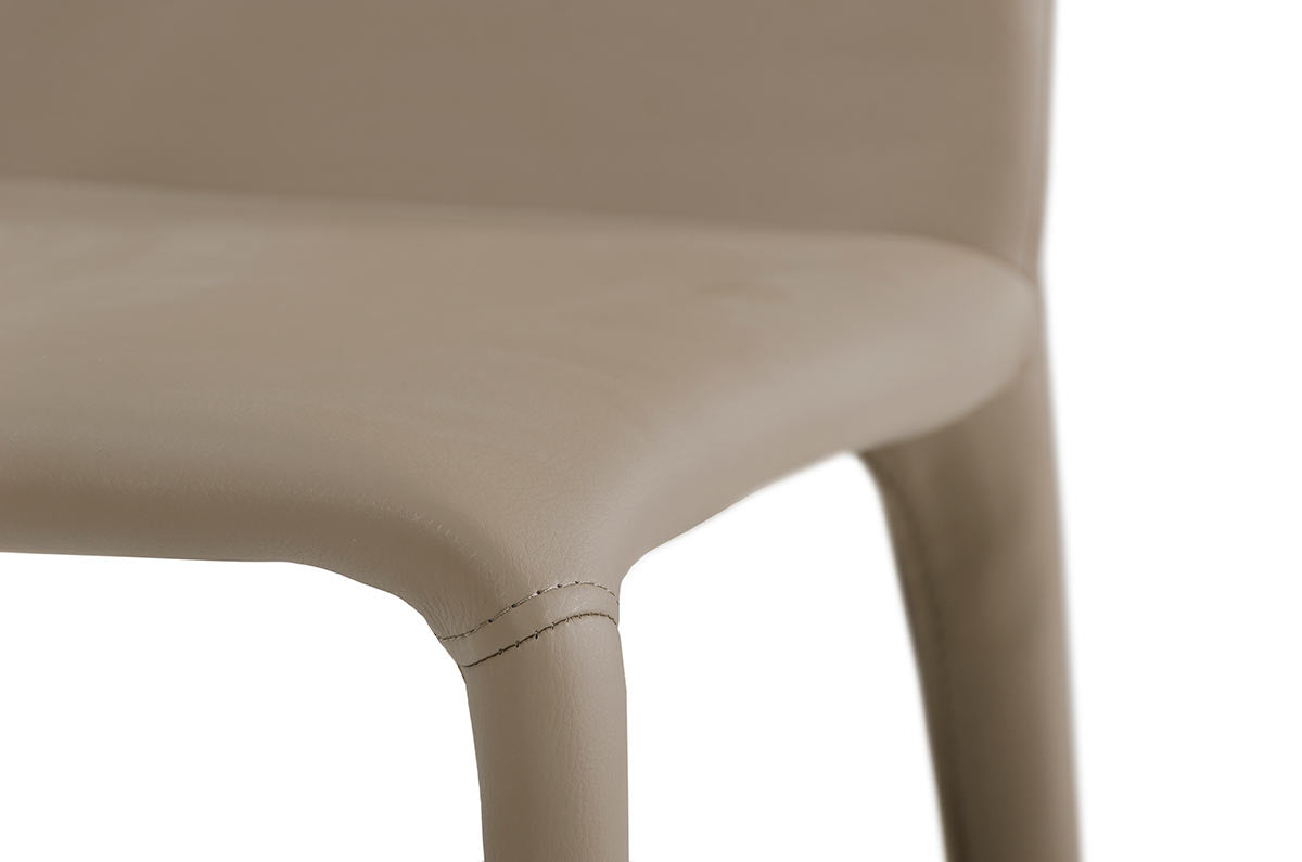Hyla - Modern Leatherette Grey Chair (Set of 2)