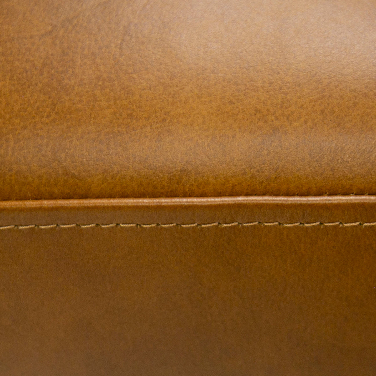 Jacoba - Modern Camel Leather Rectangular Ottoman
