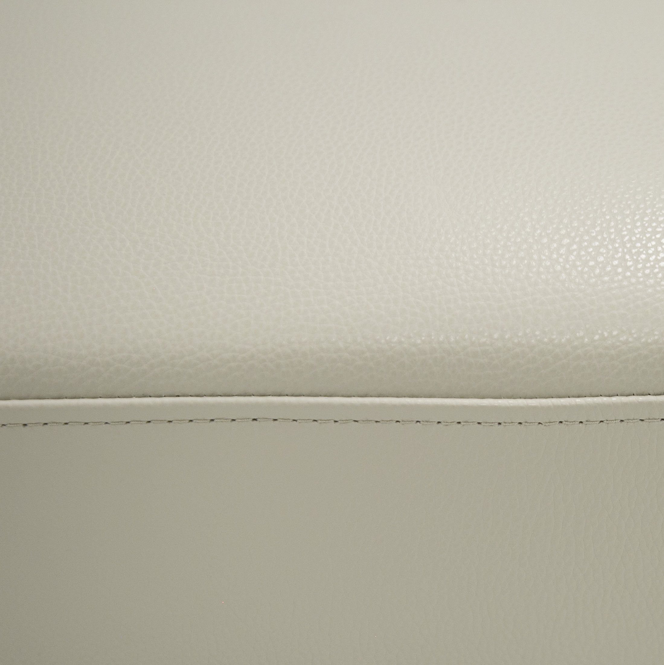 Divani Casa Jacoba - Modern Light Grey Leather Rectangular Ottoman