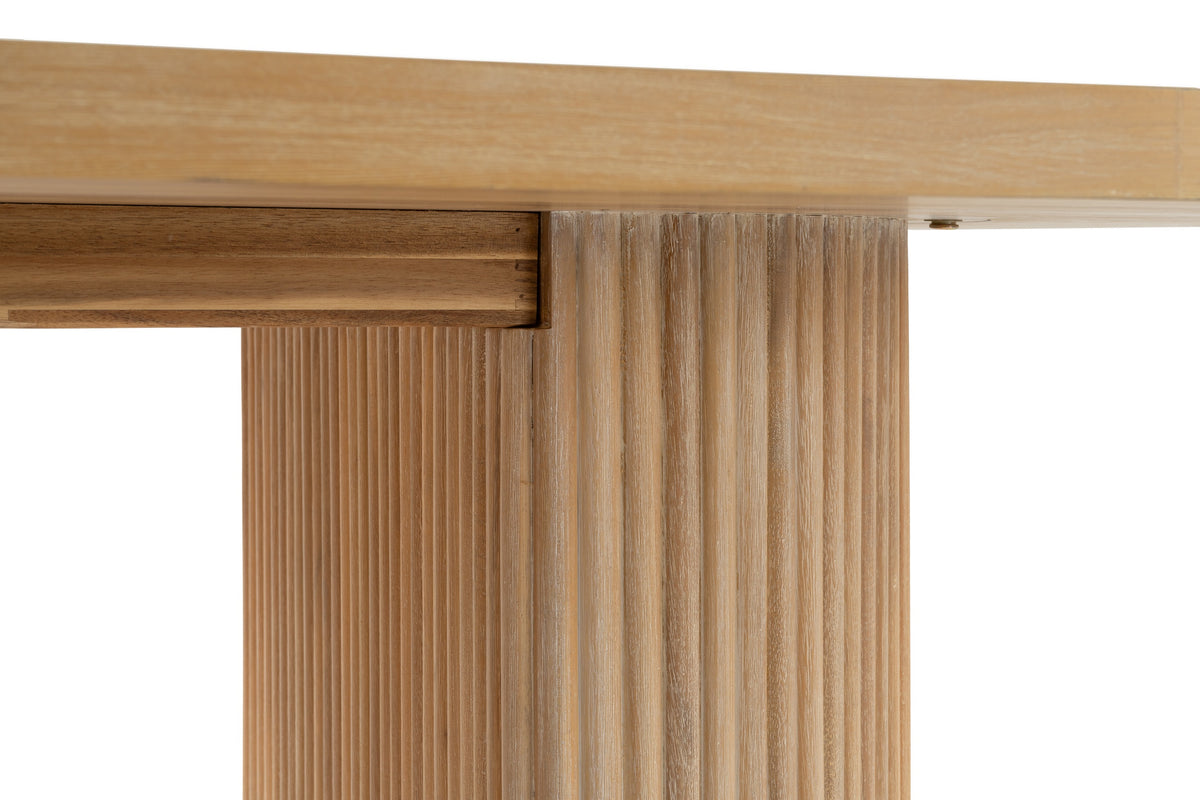 Jacobson - Modern Natural Acacia Oval Dining Table