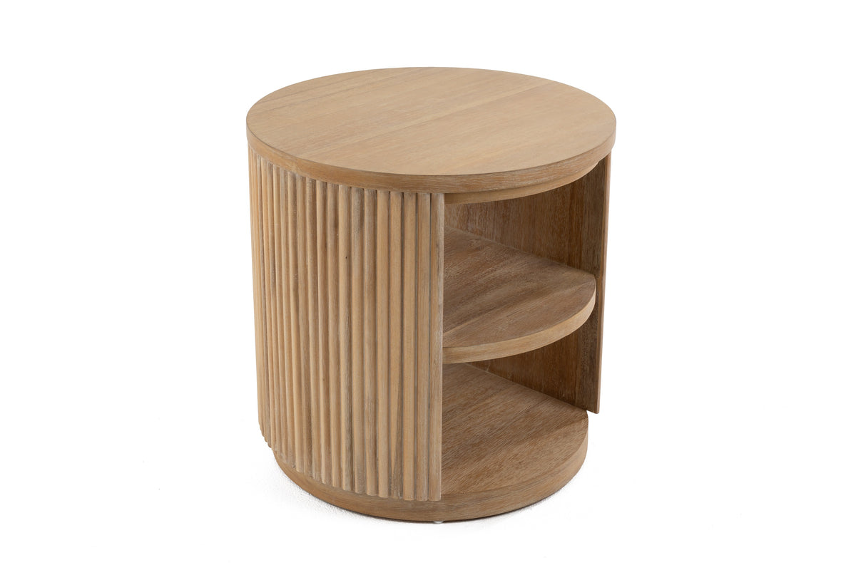Jacobson - Modern Natural Acacia End Table
