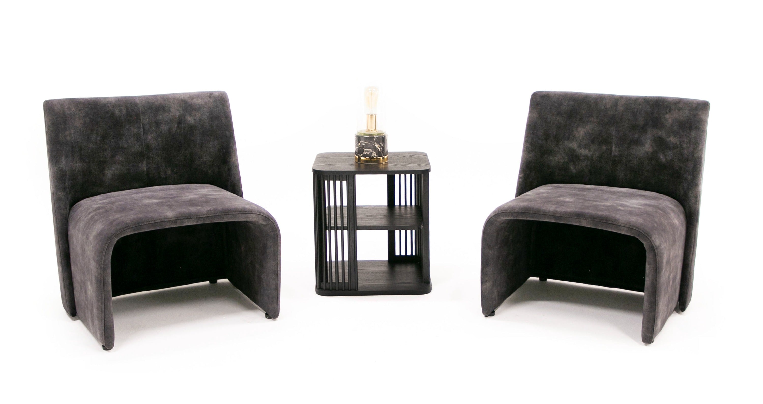 Modrest - Modern Jarvis Accent Dark Grey Fabric Chair