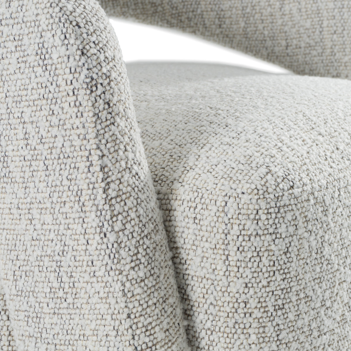 Kadoka - Modern Light Grey Fabric Dining Chair w/ Castor Wheels
