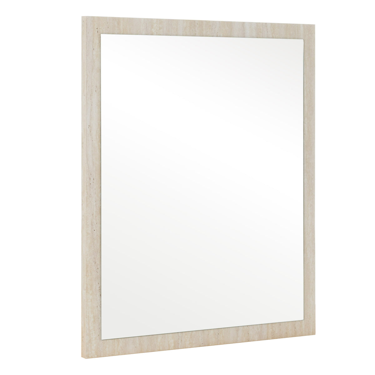 Lago - Modern Faux Travertine Mirror