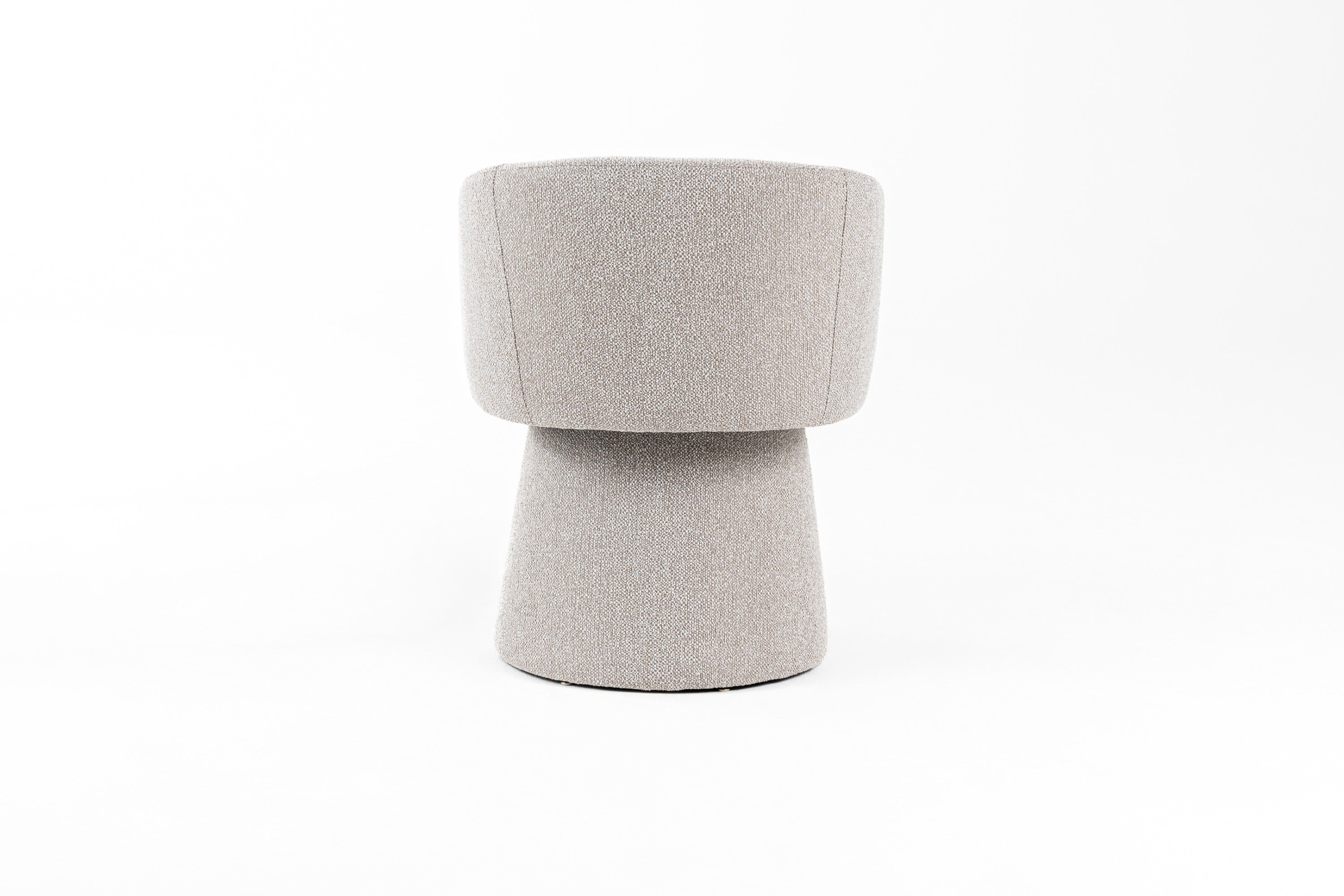 Modrest Linton - Modern Light Grey Fabric Dining Chair