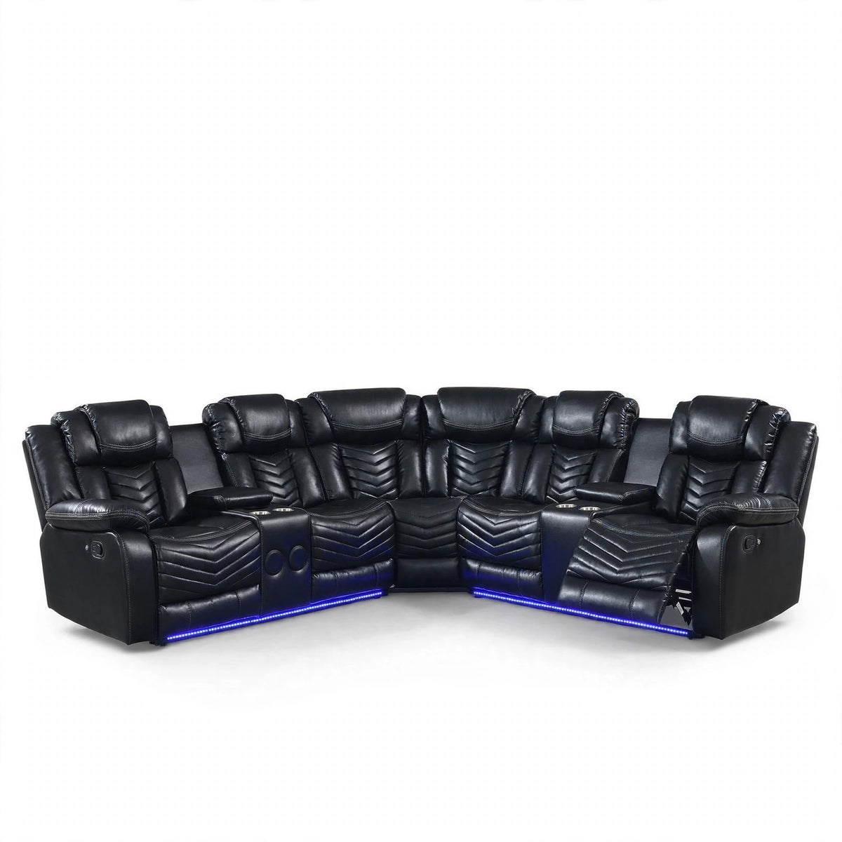 Lucky Charm Onyx Reclining Sectional