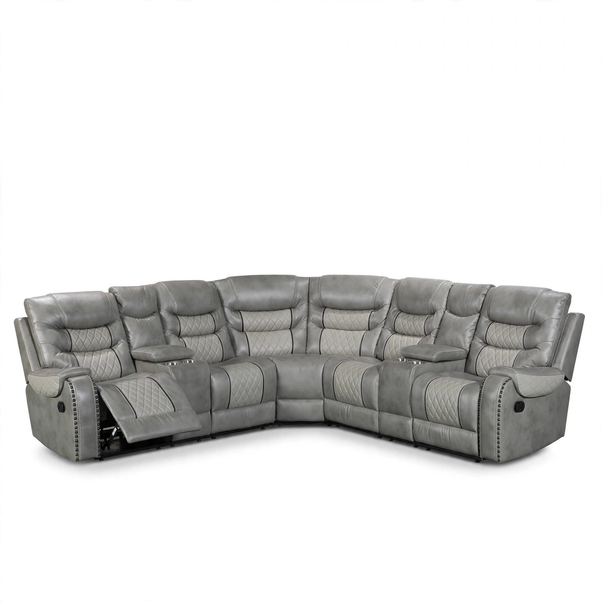 Phoenix Slate Reclining Sectional
