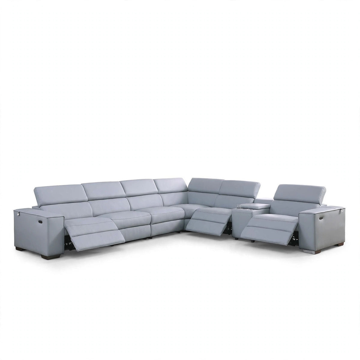 Picasso Azure Power Reclining Sectional