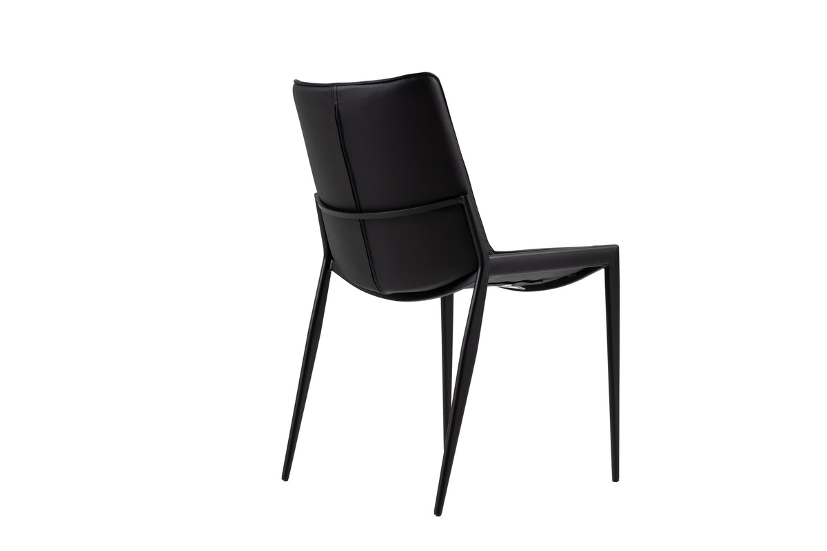 Murray - Modern Black Vegan Leather Dining Chair (Set of 2)