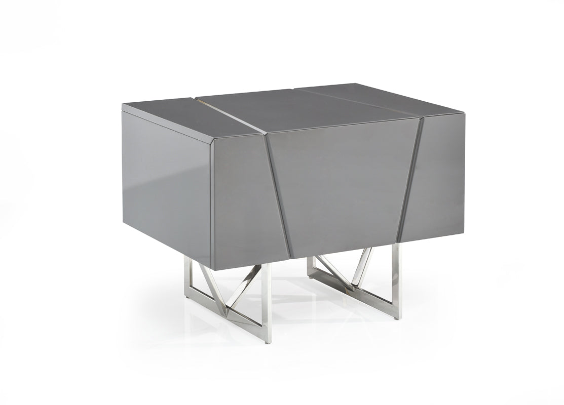 Modrest Chrysler Modern Grey Bedroom Set
