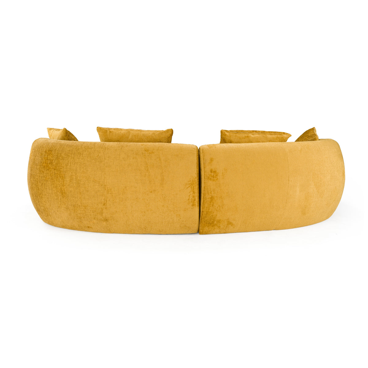Oakland - Modern Mustard Fabric 4 Seat Sofa