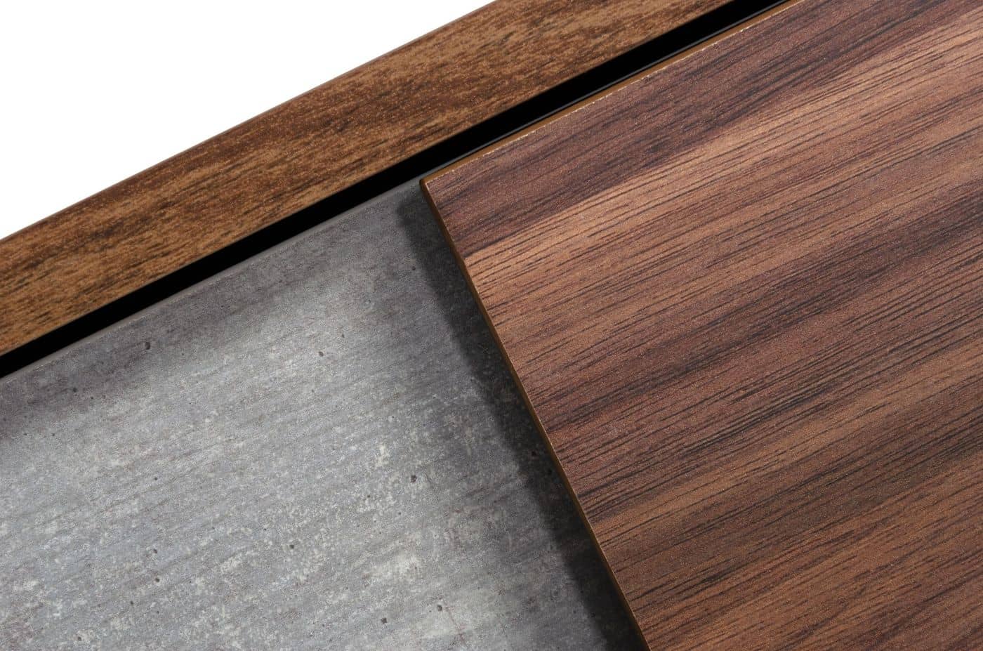 Nova Domus Palermo - Modern Italian Faux Concrete & Walnut Dresser